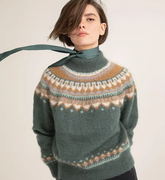 T17-01 Grönland munsturbekk peysa