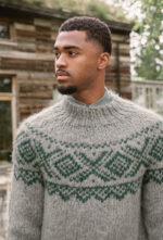 Chunky Marius herrapeysa prjónuð upp