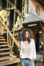 EVE peysa með hálfklukkuprjóni úr Line