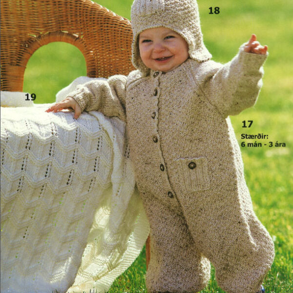 Barnateppi úr Smart eða Merinoull frá Sandnesgarn