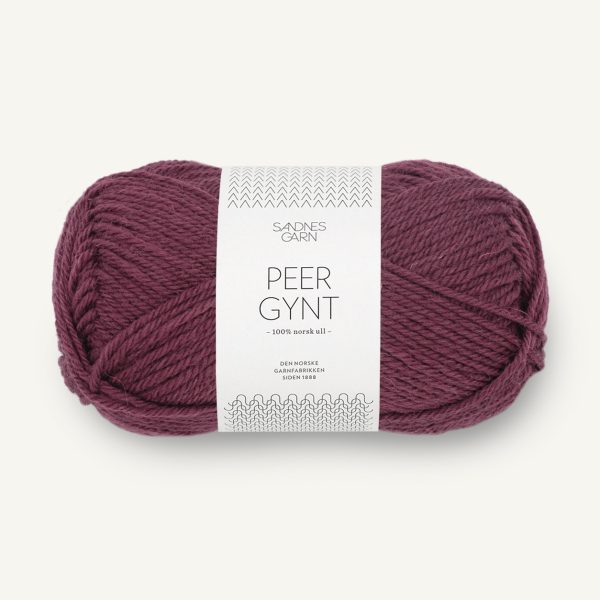 Peer Gynt 4363 Vínrautt yrjótt 50 gr