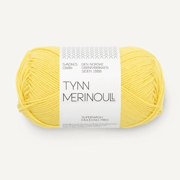 Tynn Merinoull 9004 Lemon