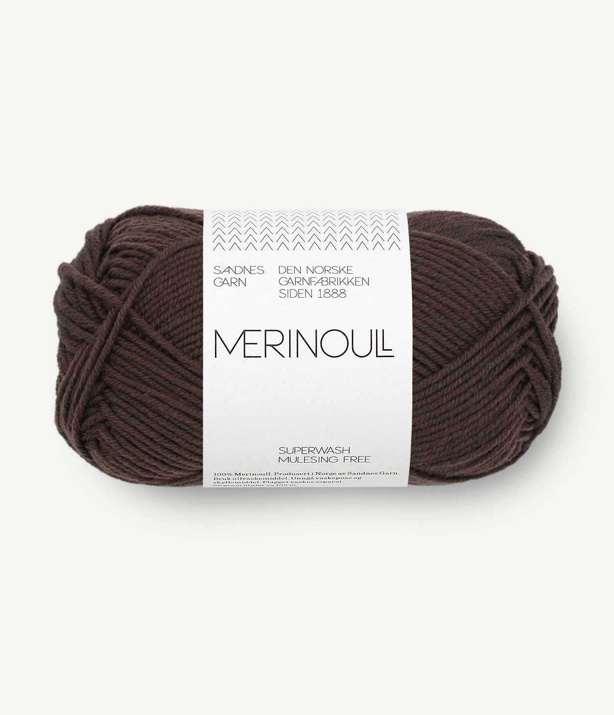 11763081_Dark-brown_300dpi_Noste.jpg Merinoull Beige Dark brown 3081 - Image 1