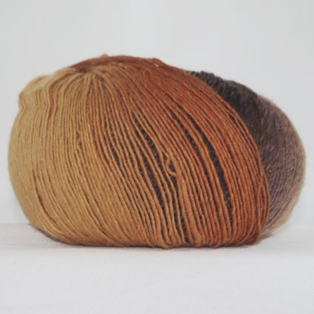 14480608.jpg Longcolors Merino 02 brúnt orance 100 gr - Image 1